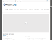 Tablet Screenshot of panamatek.com